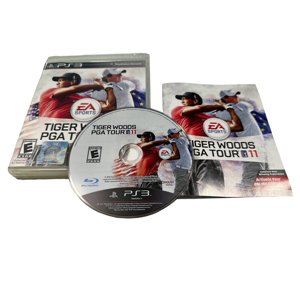 Tiger Woods PGA Tour 11 (Sony PlayStation 3, 2010) Tested, Working